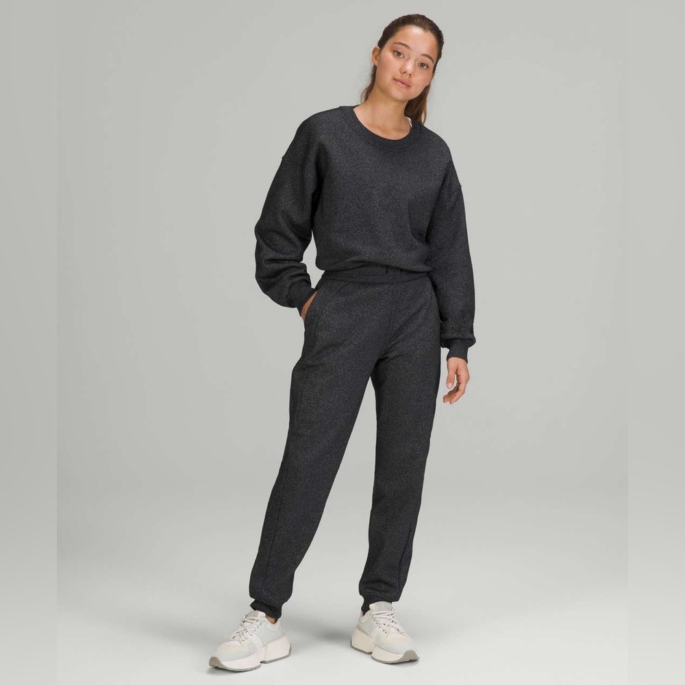 NWT Lululemon Scuba High-Rise Jogger Sparkle Black 12